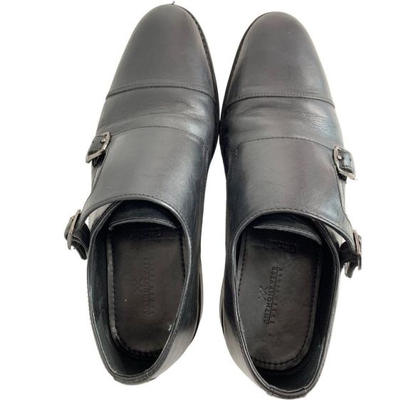 Men’s Anthony Veer Roosevelt Double Monk Strap Shoe Black 8.5 6218 - Picture 9 of 12